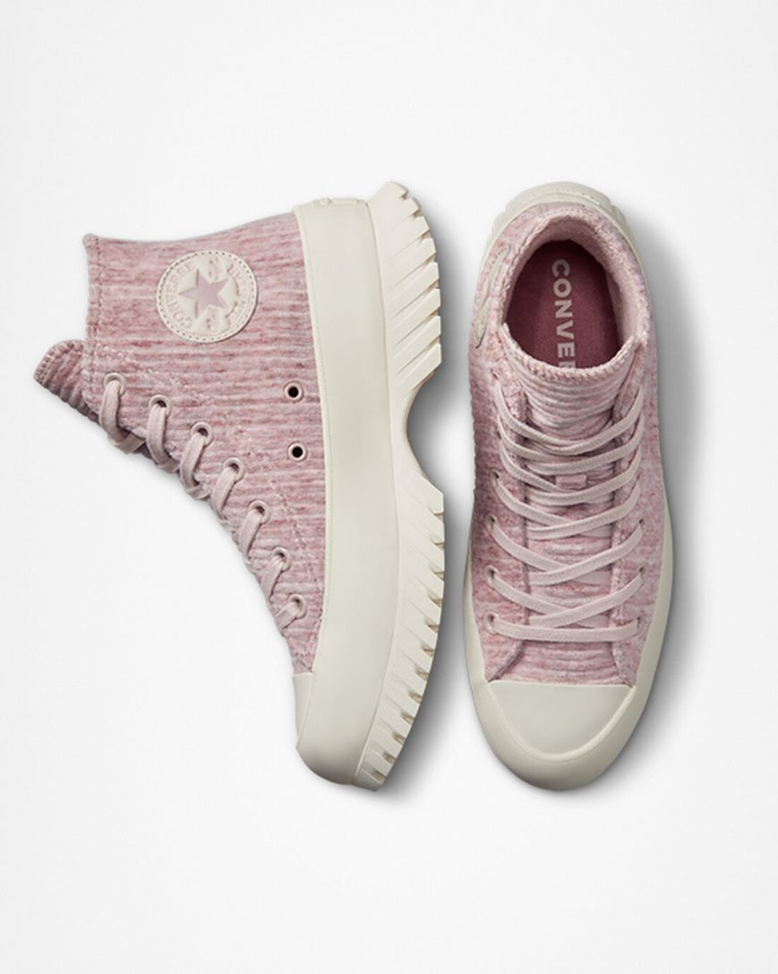 Tenis Converse Chuck Taylor All Star Lugged 2.0 Velour Cano Alto Feminino Cinzentas | PT V01T07P